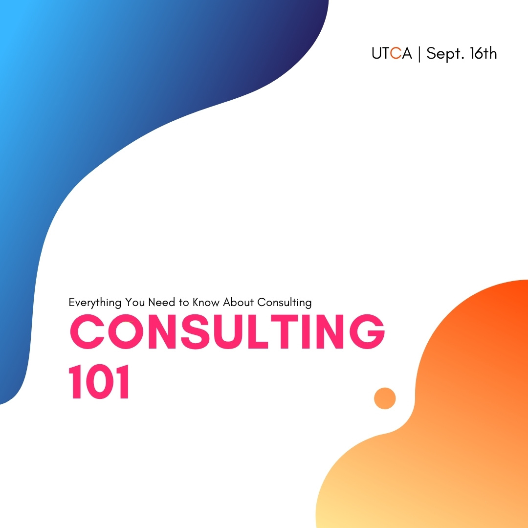 UTCA Consulting 101 social post