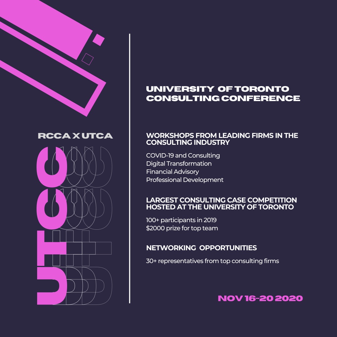 Overview post for the 2020 University of Toronto Consulting Conference